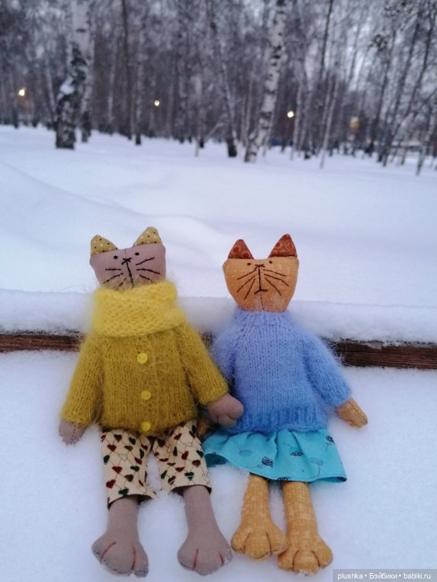 Кисоньки-примитивчики — Текстильные игрушки и примитивы: кофейные