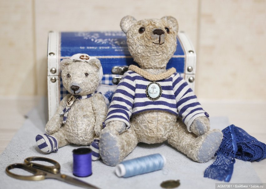 Мишки в морской тематике — Авторские мишки Тедди и друзья: фото (фото 4)