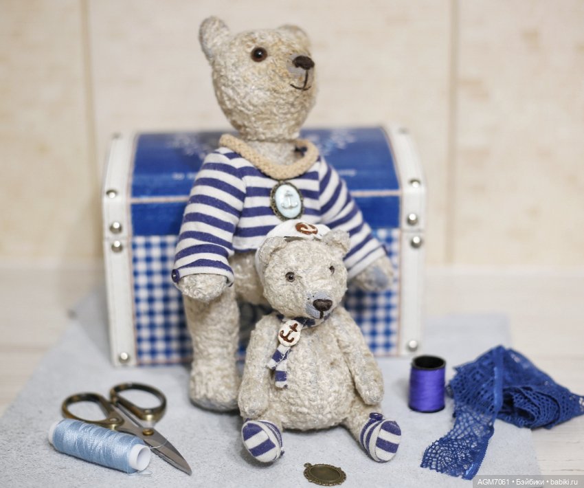 Мишки в морской тематике — Авторские мишки Тедди и друзья: фото (фото 5)