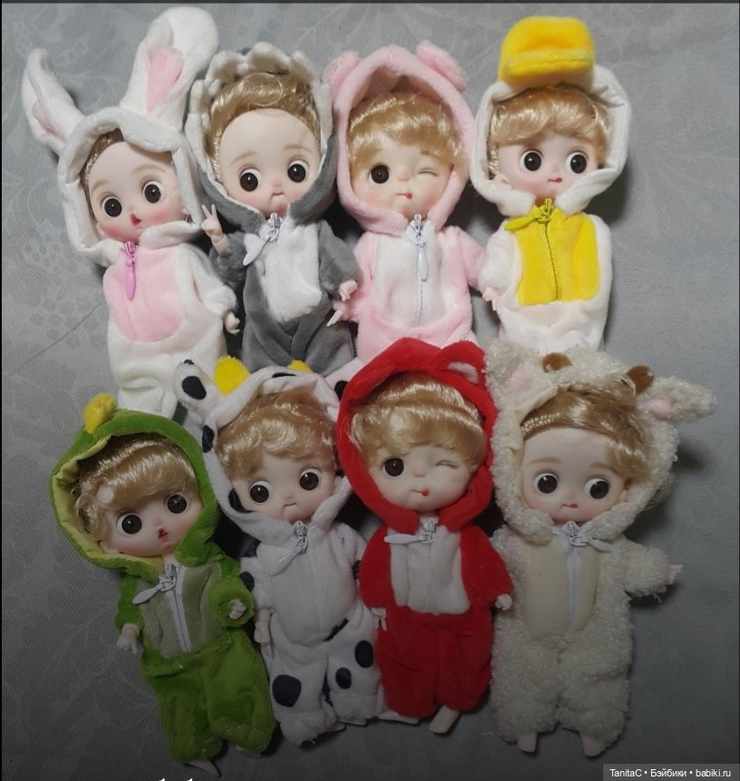Мои новые чудики (ООАК китайской шарнирной куклы 13см)
