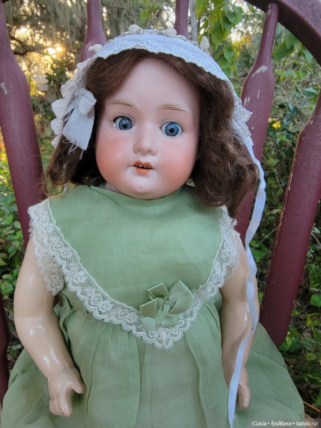 Антикварная булочка от Armand Marseille 1922г ~58см-новая находка (фото 4)