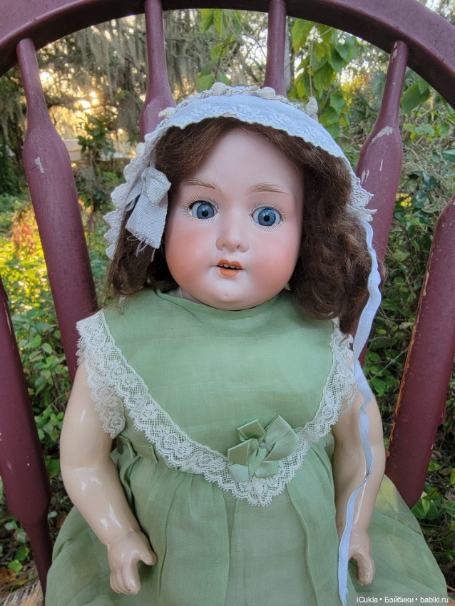 Антикварная булочка от Armand Marseille 1922г ~58см-новая находка (фото 2)