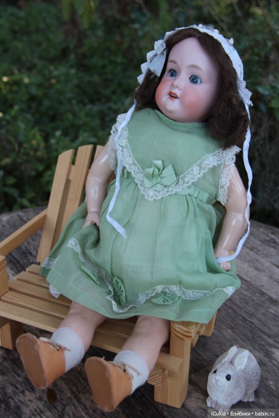 Антикварная булочка от Armand Marseille 1922г ~58см-новая находка (фото 10)