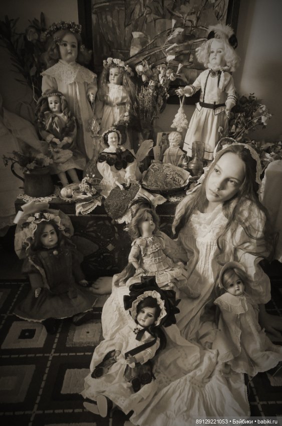 Как на старом фото — Редкие антикварные куклы и реплики: воск (фото 10)