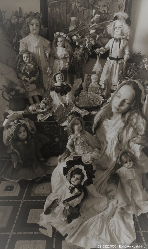 Как на старом фото — Редкие антикварные куклы и реплики: воск