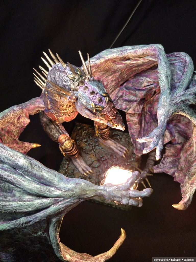 МК Дракон Часть 3 — Лепка авторской куклы: Полимерная глина (фото 6)