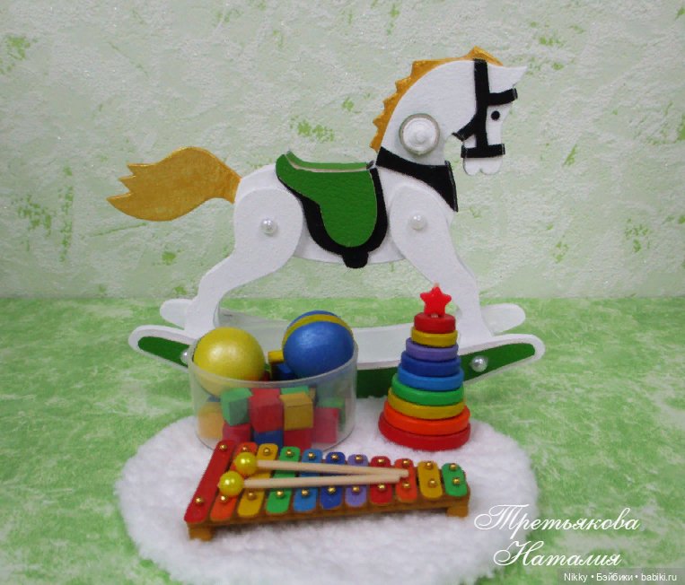 Лошадка-качалка для кукол формата 1/8 (фото 7)