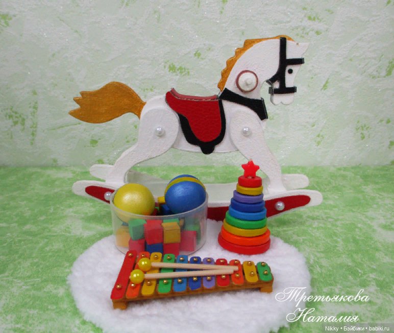 Лошадка-качалка для кукол формата 1/8 (фото 8)