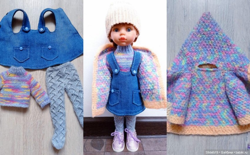 Пальто с капюшоном спицами для паолочки (фото 10)