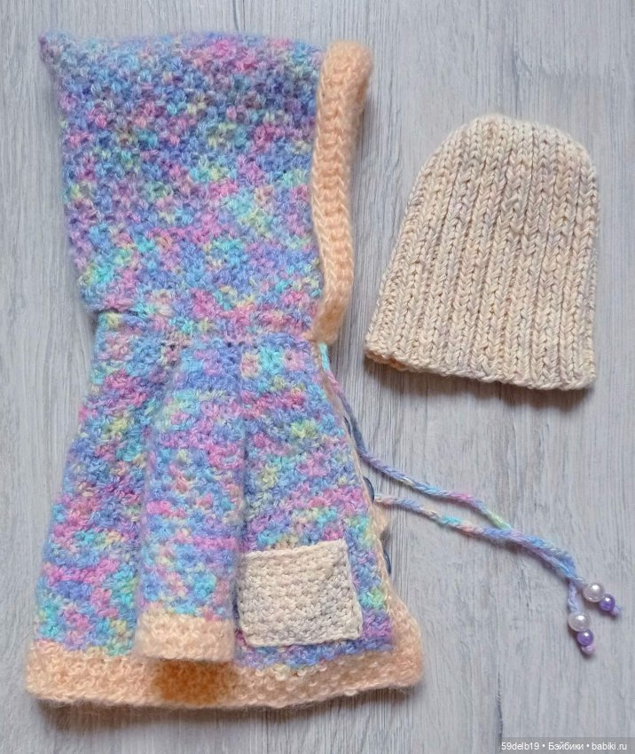 Пальто с капюшоном спицами для паолочки (фото 6)