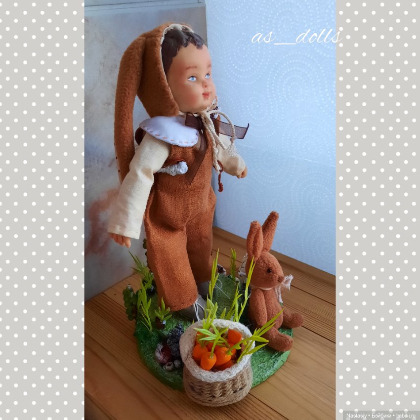 Интерьерная коллекционная кукла в ретро стиле (фото 2)