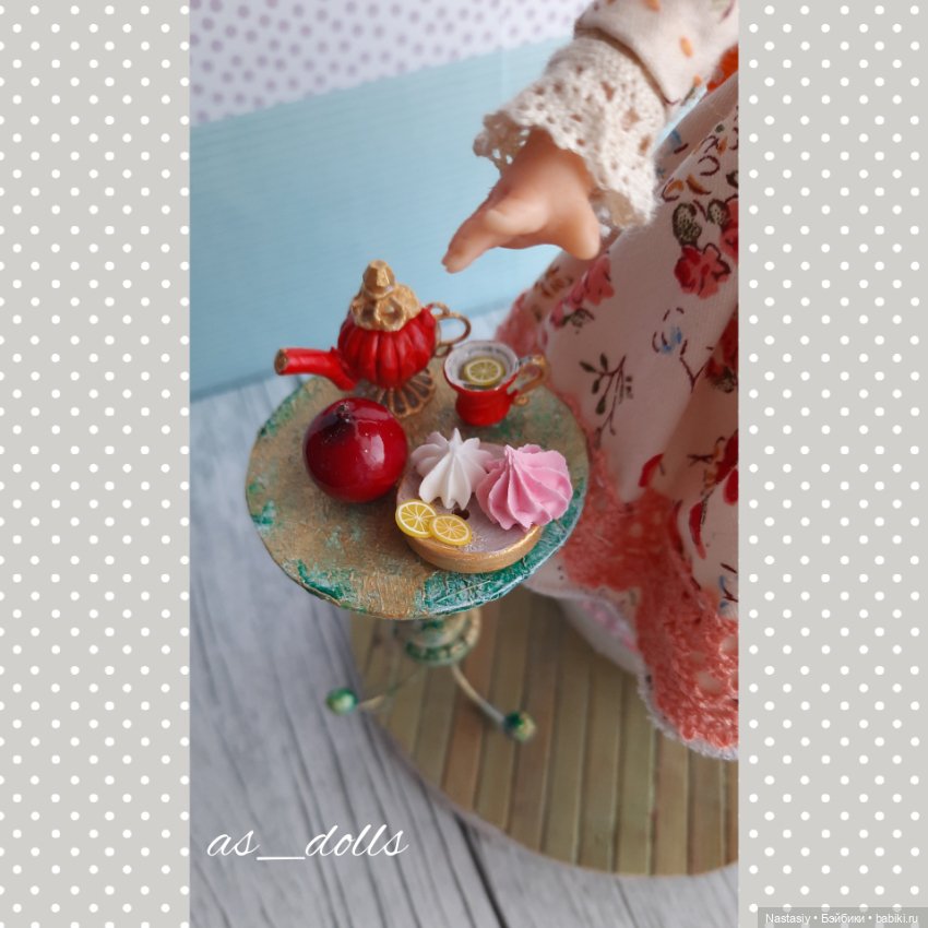 Интерьерная коллекционная кукла в ретро стиле (фото 7)