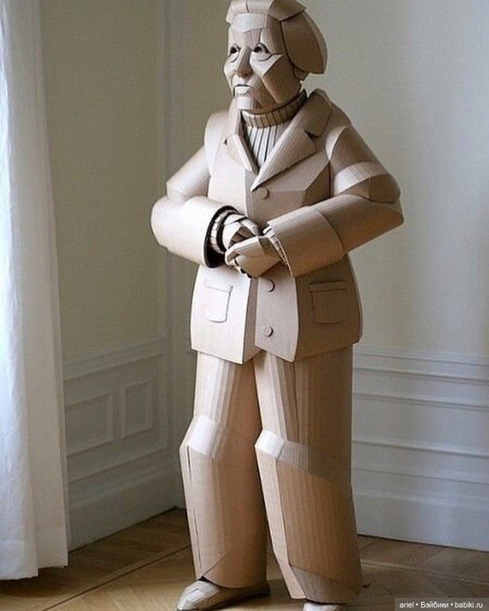 Скульптуры из картона от Уоррен Кинг (Warren King)