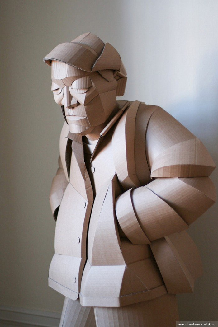 Скульптуры из картона от Уоррен Кинг (Warren King) (фото 8)