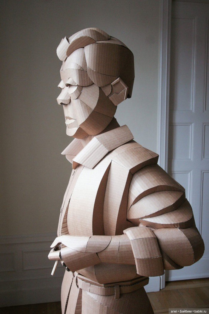 Скульптуры из картона от Уоррен Кинг (Warren King) (фото 10)