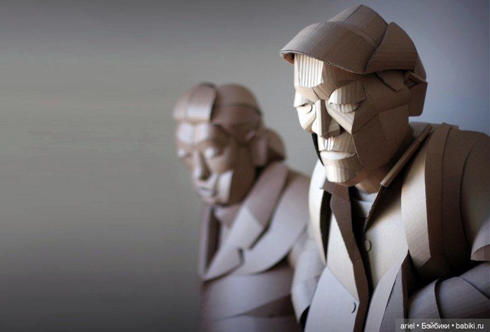 Скульптуры из картона от Уоррен Кинг (Warren King) (фото 3)