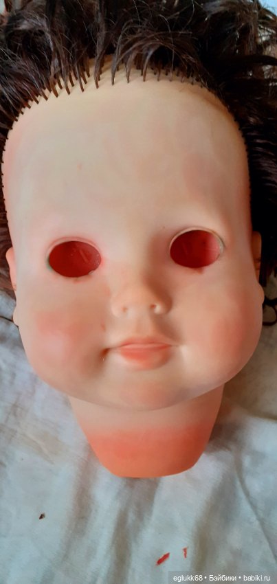 Продолжение. Реставрация головы куколки ФРГ Hans Volk (фото 5)