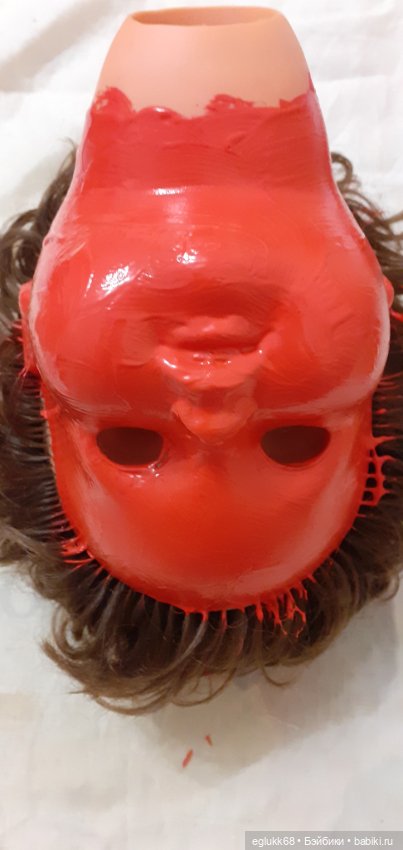 Продолжение. Реставрация головы куколки ФРГ Hans Volk (фото 6)