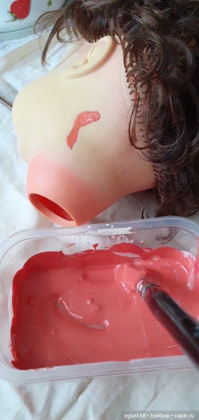 Продолжение. Реставрация головы куколки ФРГ Hans Volk (фото 3)