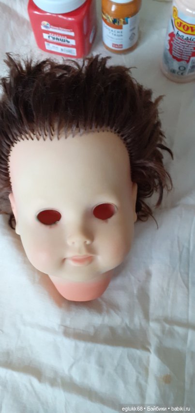 Продолжение. Реставрация головы куколки ФРГ Hans Volk