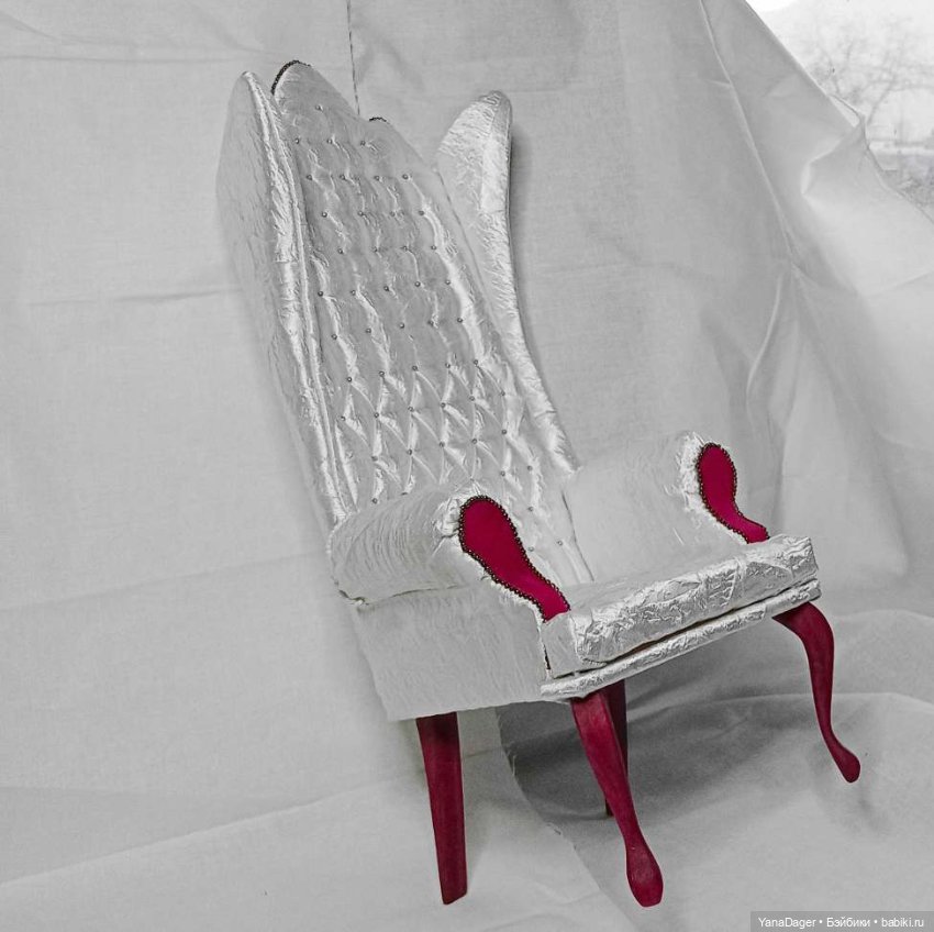 Его величество Трон😄 — Мебель для кукол и домиков: фото