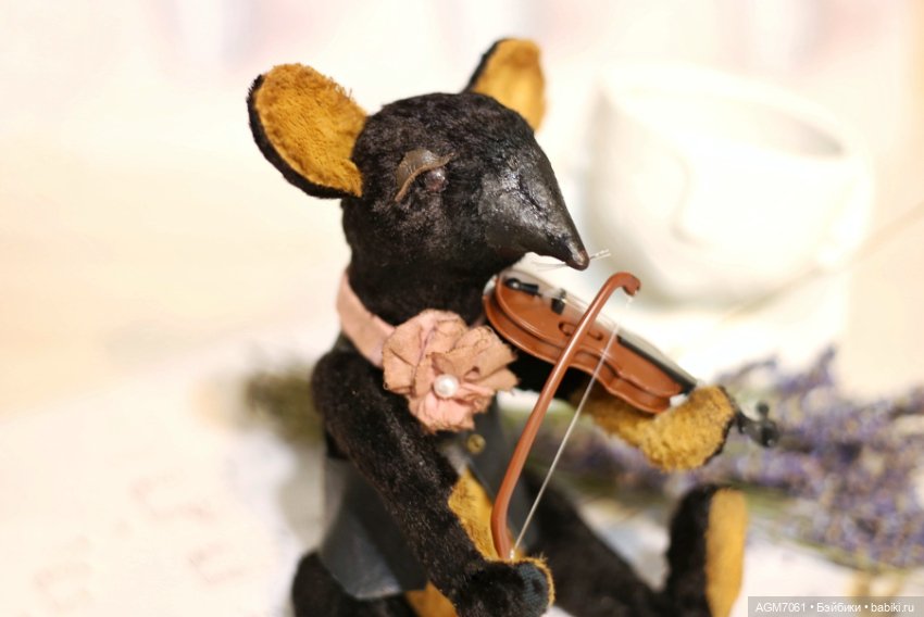 Мышонок скрипач — Авторские мишки Тедди и друзья: фото (фото 3)