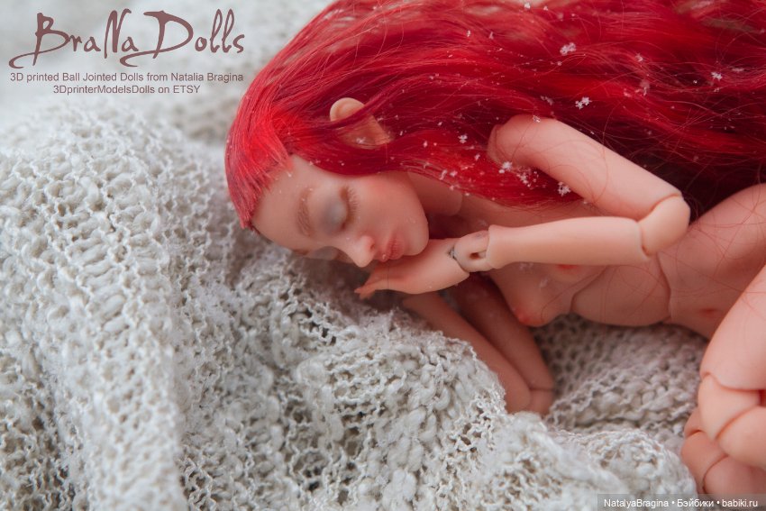 Спящая весна — Авторские шарнирные куклы своими руками: лепка