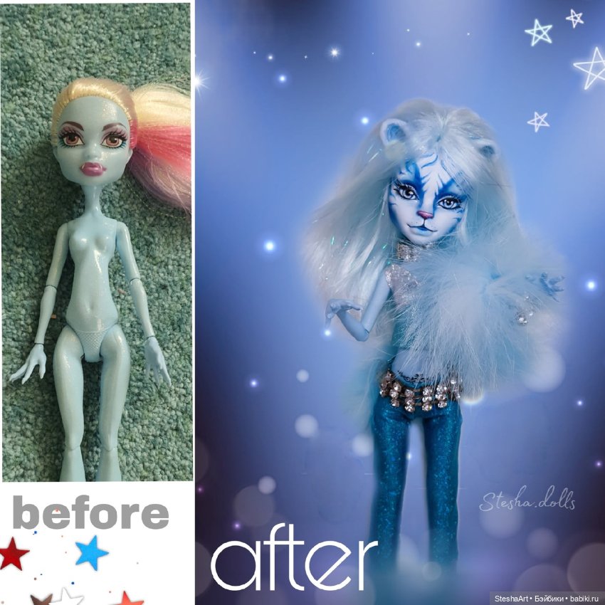 Превращение Эбби в тигрицу ООАК МХ (фото 8)