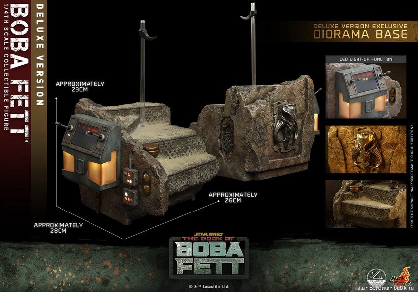 Hot Toys - фигуркf Бобы Фетта в масштабе 1/4 по мотивам сериала «Книга Бобы Фетта» (фото 9)