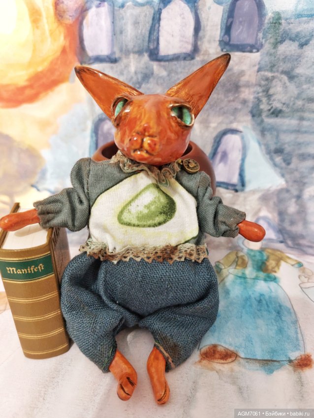 Винтажный сфинск — Лепка авторских игрушек и папье