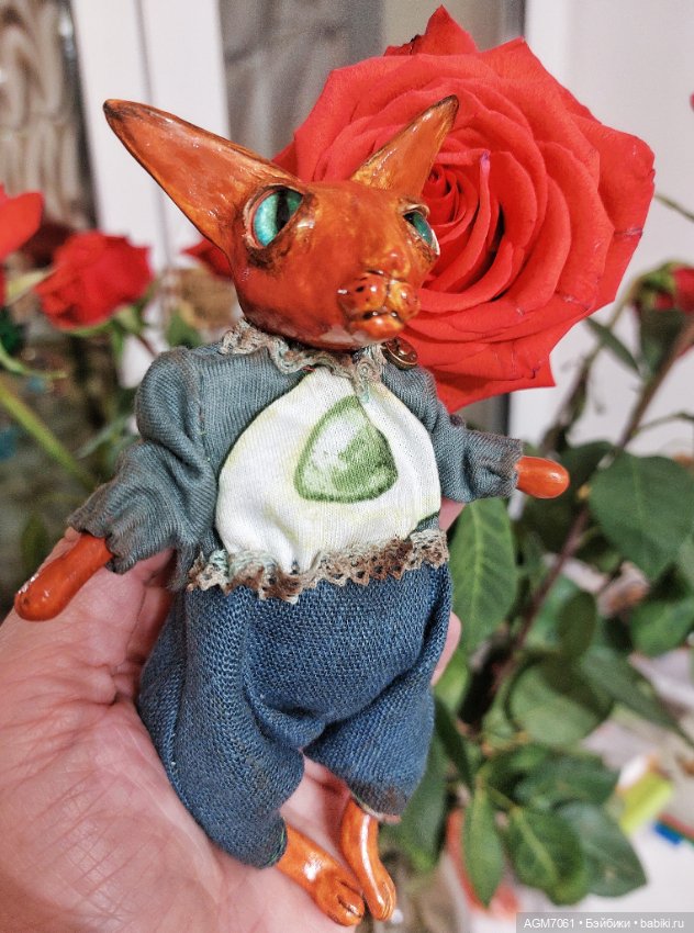 Винтажный сфинск — Лепка авторских игрушек и папье (фото 5)