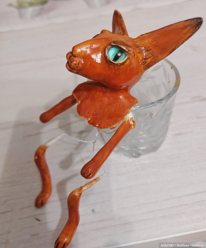 Винтажный сфинск — Лепка авторских игрушек и папье (фото 6)