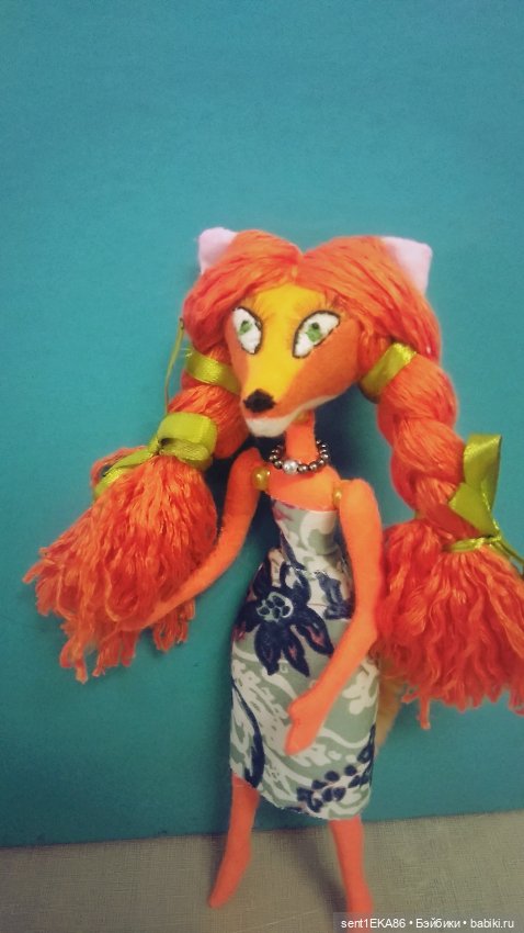 Лисичка — Домашние фото авторских игрушек: Тедди