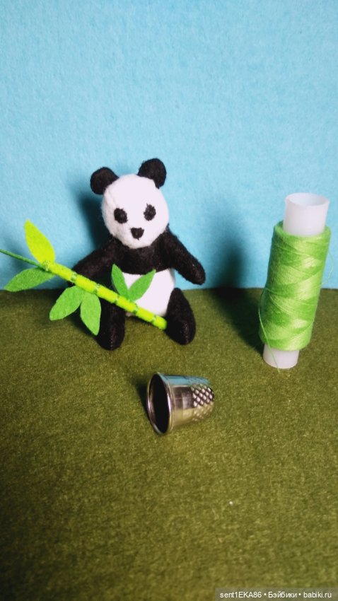 Панда — Домашние фото авторских игрушек: Тедди (фото 3)