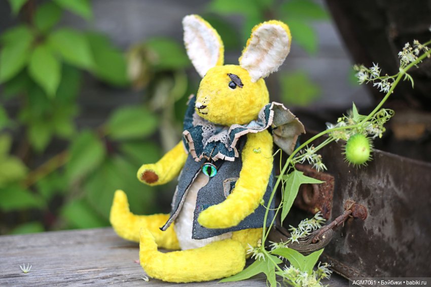 Заяц из плюша — Авторские мишки Тедди и друзья: фото (фото 2)