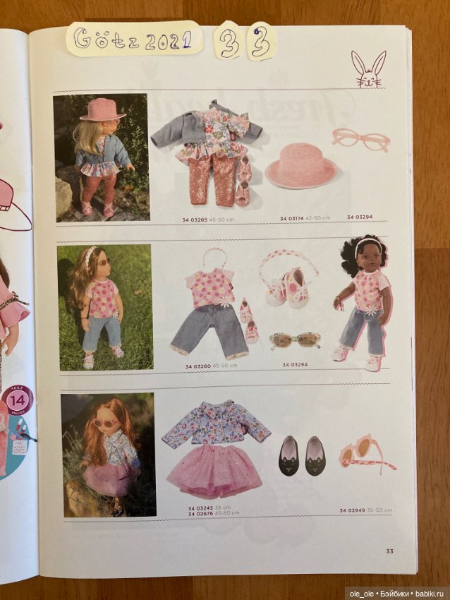 Каталог игровых кукол Готц Gotz 2021 часть 1