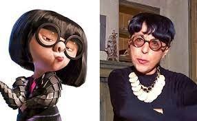 Эдна Мод... Прототип — Кукла Эдна Мод (Edna Mode): Суперсемейка (The Incredibles) (фото 3)