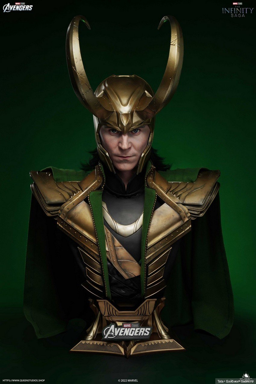 Queen Studios представили новую версию полноразмерного бюста Локи (фото 5)