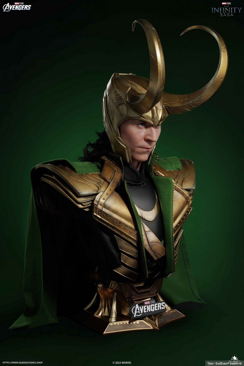 Queen Studios представили новую версию полноразмерного бюста Локи (фото 8)