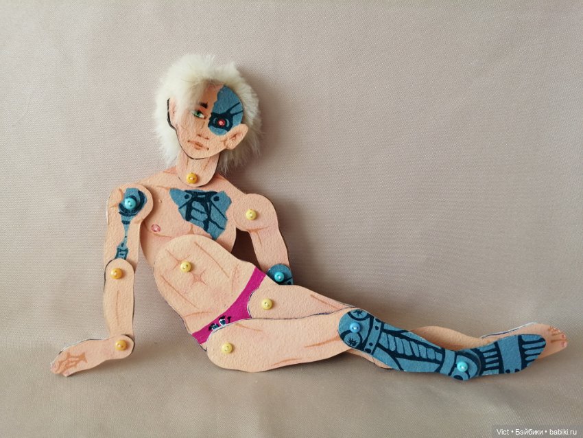 Картонный Константин — Авторские куклы из дерева (фото 5)