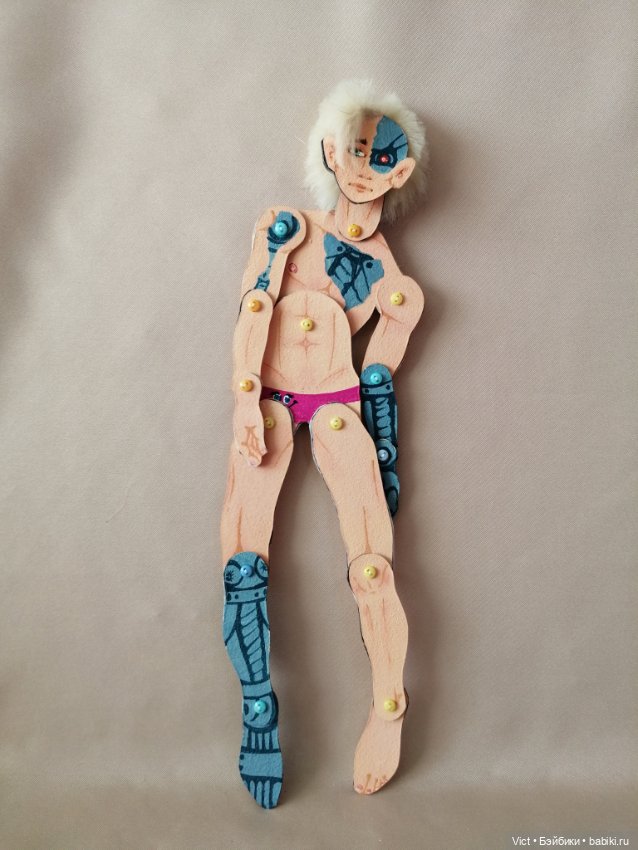 Картонный Константин — Авторские куклы из дерева (фото 2)