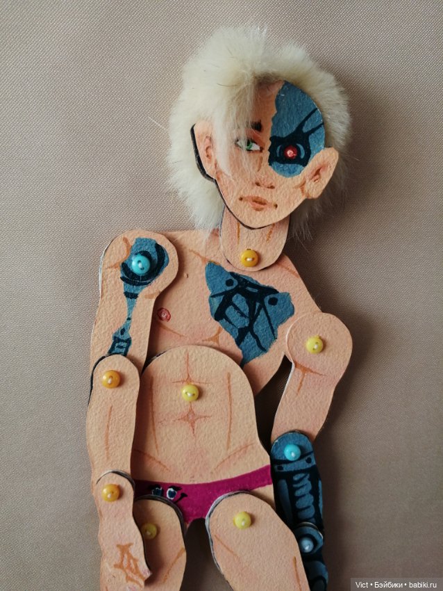 Картонный Константин — Авторские куклы из дерева (фото 3)