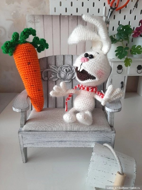 Заяц Коська — Вязаные игрушки и амигуруми: крючком (фото 7)