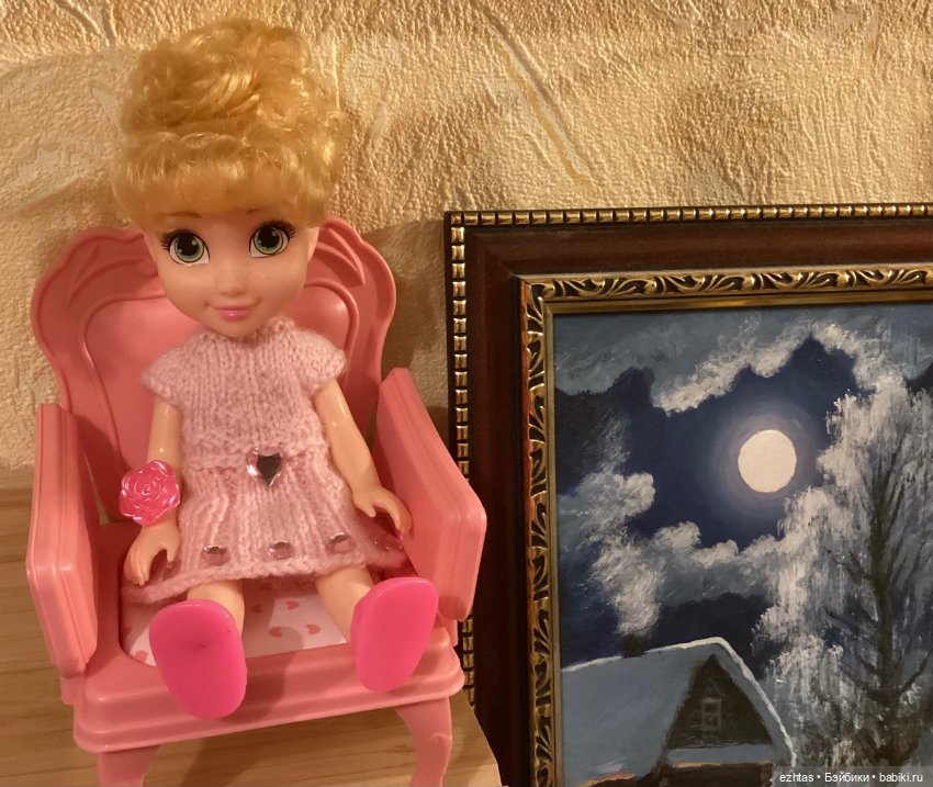 Розовое платье — Одежда и обувь для кукол своими руками: фото (фото 3)