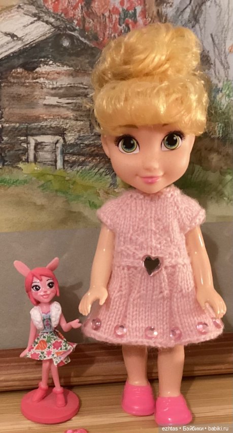 Розовое платье — Одежда и обувь для кукол своими руками: фото (фото 2)