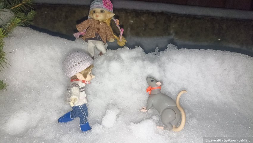 Асоль и Жучок зимой. Realpuki. 148 (фото 5)