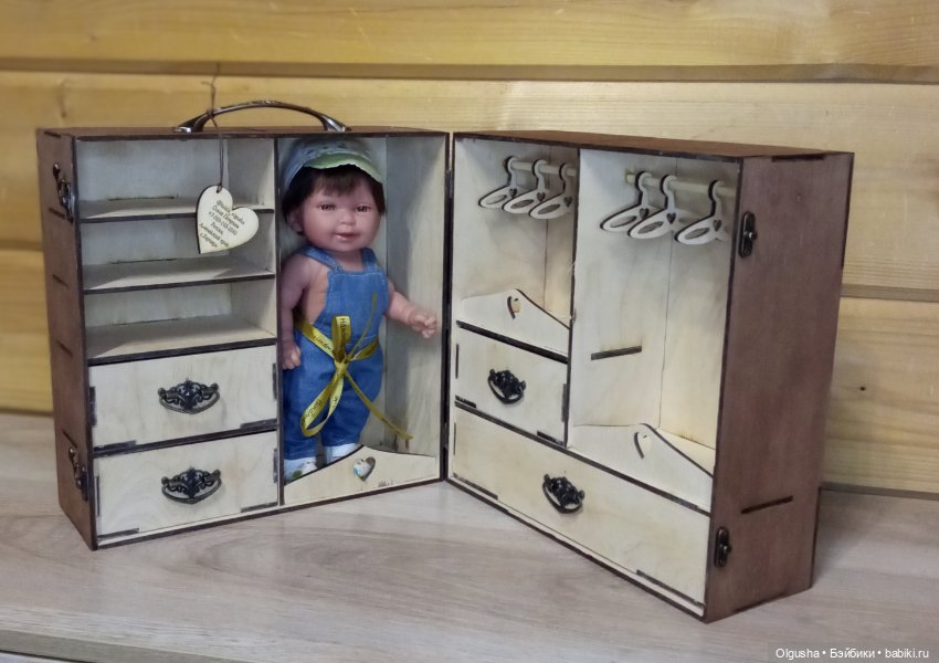 Переносные гардеробные для кукол. Румбоксы. Для кукол ростом до 30 см и до 40 см (фото 8)