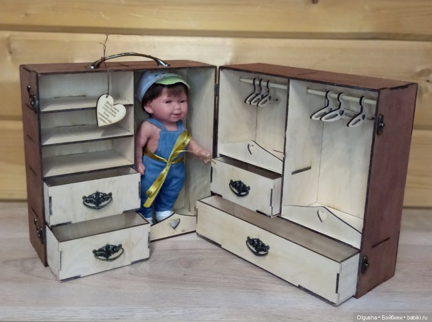 Переносные гардеробные для кукол. Румбоксы. Для кукол ростом до 30 см и до 40 см (фото 6)