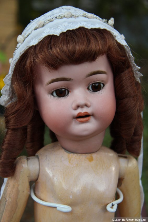 Новенькая антикварная German Bisque Doll by Schoenau Hoffmeister 25"