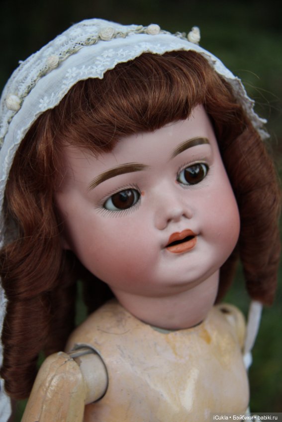 Новенькая антикварная German Bisque Doll by Schoenau Hoffmeister 25"